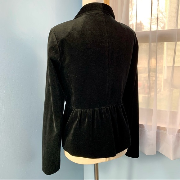 J. Crew Eden Black Velvet Blazer - Picture 4 of 9